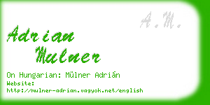 adrian mulner business card